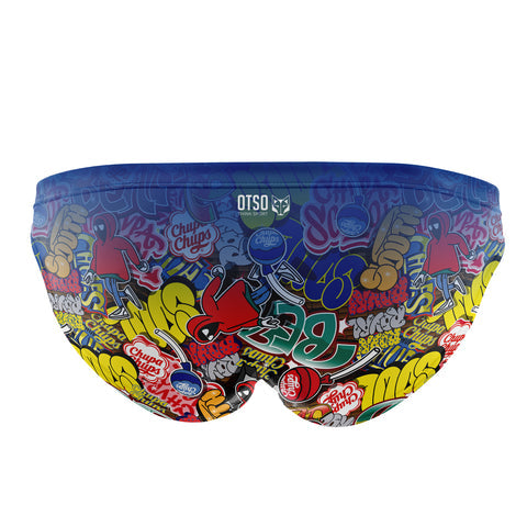 Men's swim briefs - Chupa Chups Graffiti