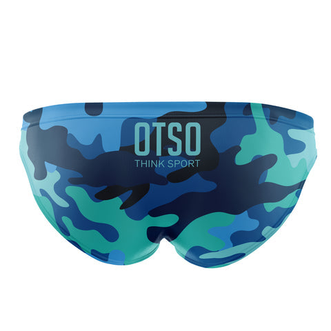 Men's swim briefs - Blue Camo