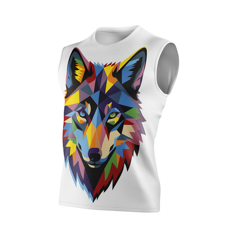 Men's sleeveless t-shirt - Wolf