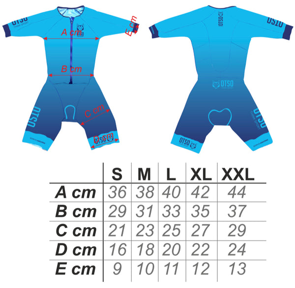 Mono de triatlón hombre - Light Blue & Electric Blue (Outlet)