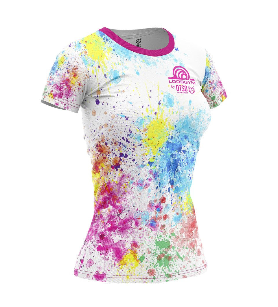 Camiseta técnica manga corta PAINT KIDS - OUTLET