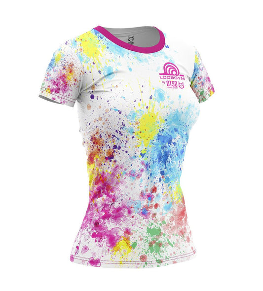 Camiseta técnica manga corta PAINT WOMAN - OUTLET