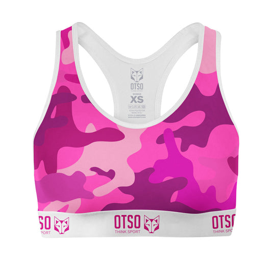 Sports top - Camo Pink