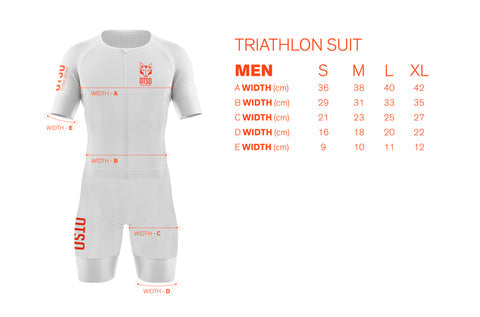 Mono de triatlón hombre - Swim Bike Run Flower
