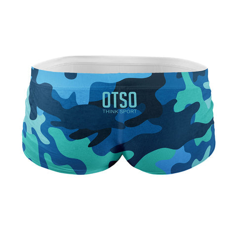 Men's swim trunks - Camo Blue