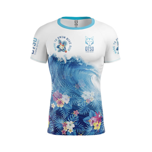 Camiseta manga corta hombre - Swim Bike Run Wave