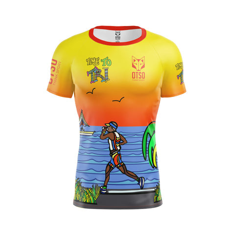 Camiseta manga corta hombre - Time to Tri Run