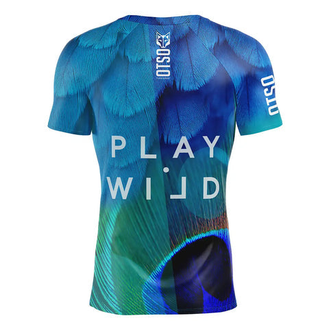 Men's short sleeve padel t-shirt - Blue Birds