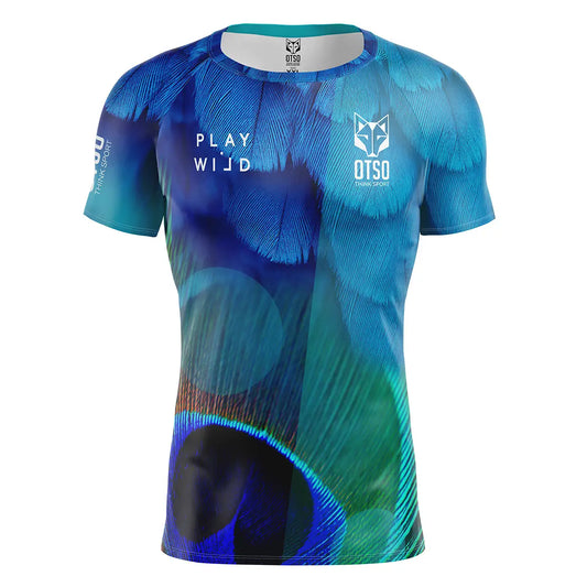 Men's short sleeve padel t-shirt - Blue Birds