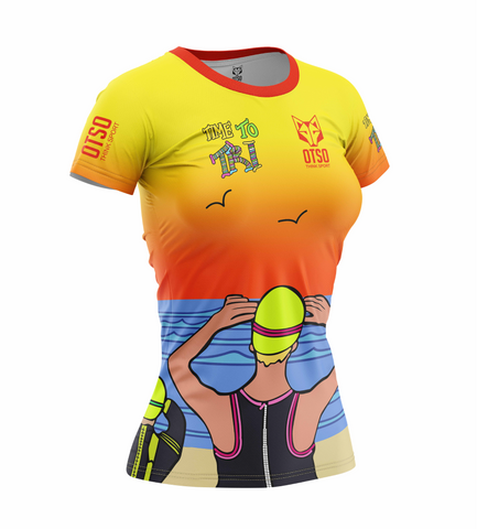 Camiseta manga corta mujer - Time to Tri Swim