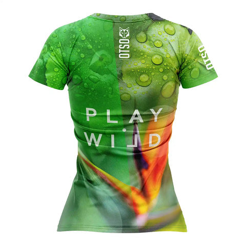 Women's short sleeve padel t-shirt - Paradise