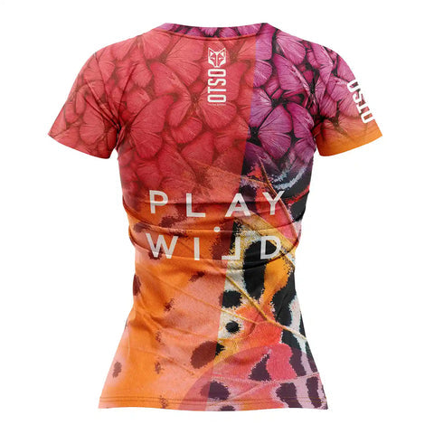 Women's short sleeve padel t-shirt - Wings