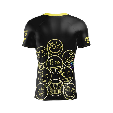 Camiseta manga corta hombre - Emoji Neon Faces