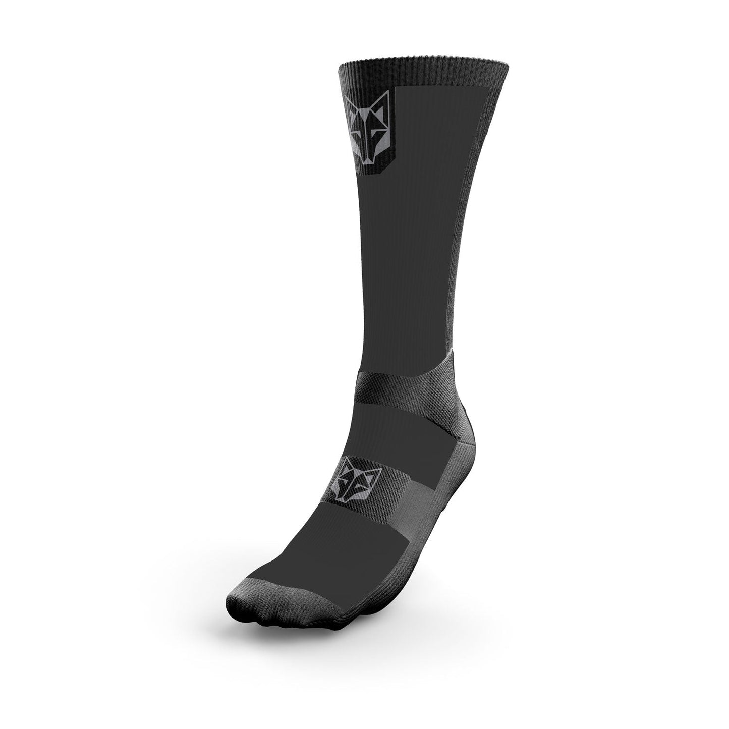 UltraLight Socks - Black &amp; Silver Gray