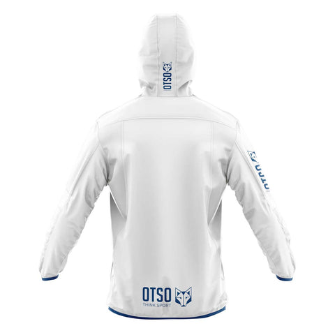 Waterproof Jacket - White &amp; Royal Blue