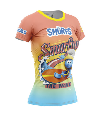 Camiseta manga corta mujer - Smurf Smurfing