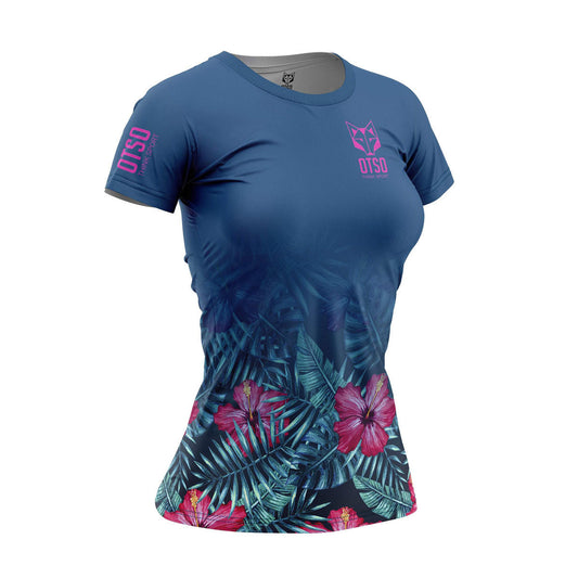 Women's short sleeve t-shirt - Tropical Dark