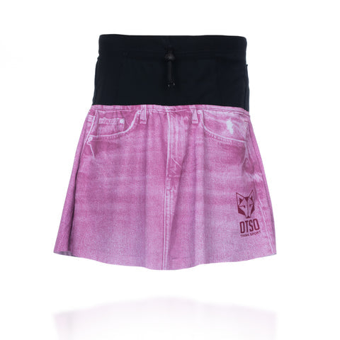 Women's skirt - Light Blue &amp; Fluo Pink