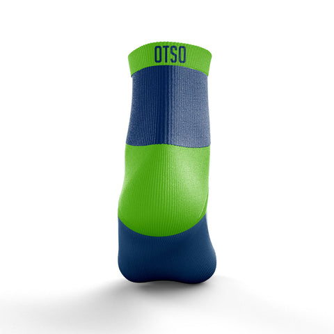 Multisport Low Cut Socks - Electric Blue &amp; Fluo Green