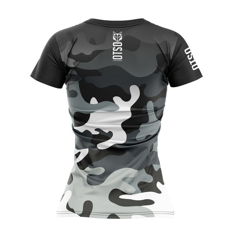 Camiseta manga corta mujer - Camo Grey