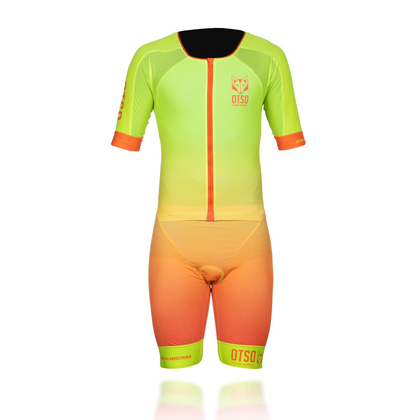 Men's triathlon suit - Fluo Yellow &amp; Fluo Orange (Outlet)