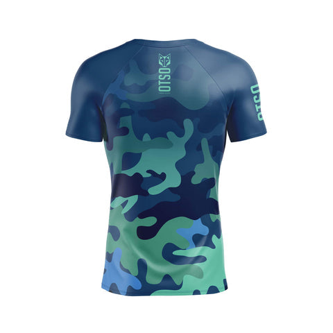 Men's short sleeve t-shirt - Camo Blue