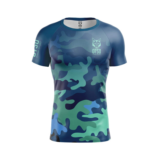 Men's short sleeve t-shirt - Camo Blue