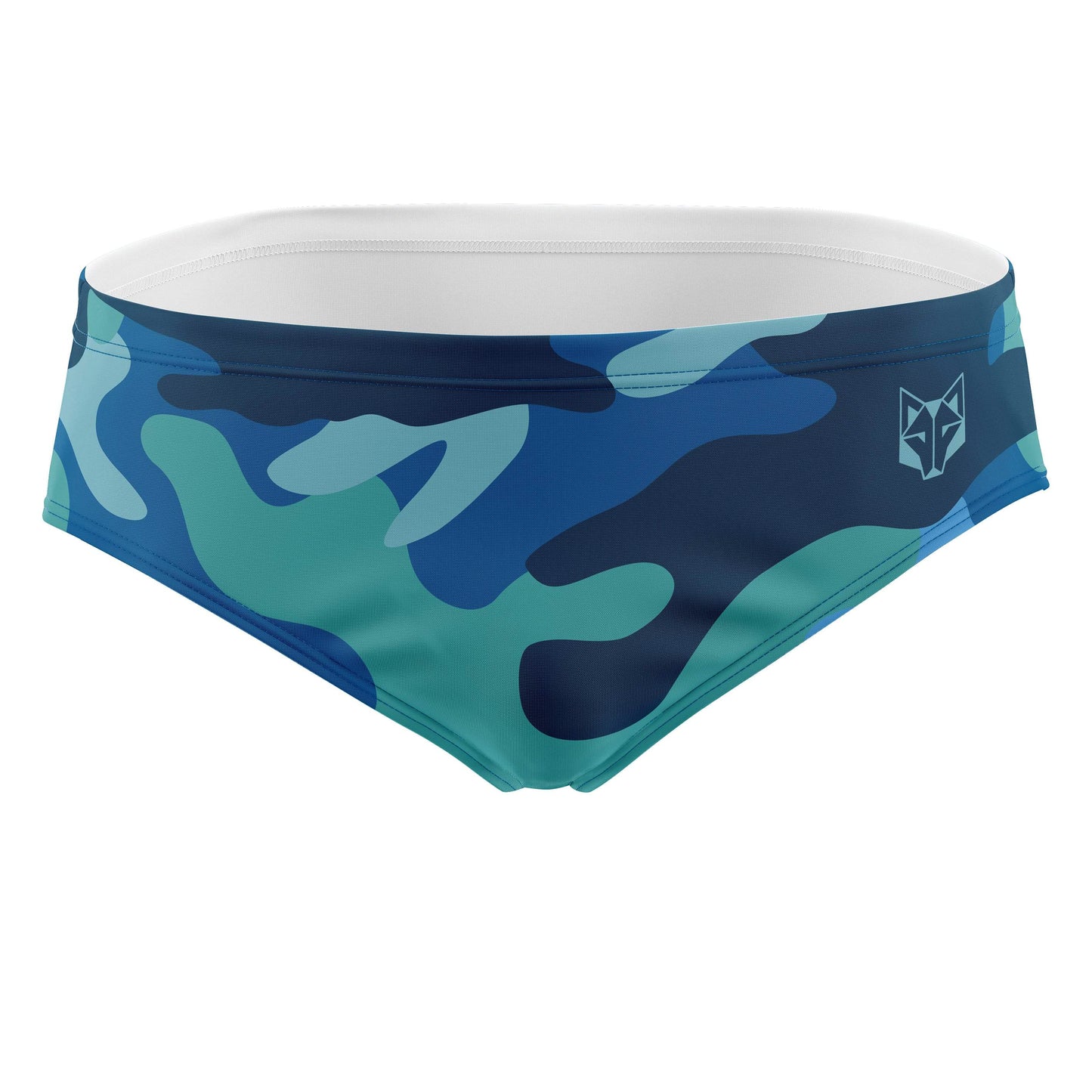 Men's swim briefs - Blue Camo