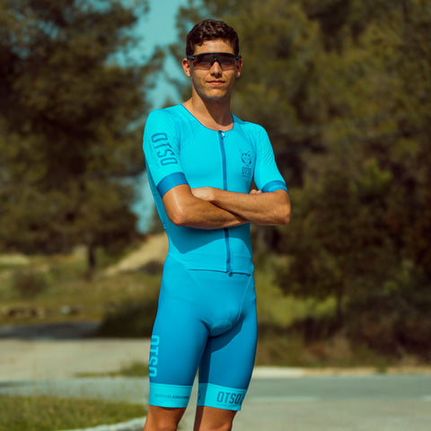 Men's Triathlon Suit - Light Blue &amp; Electric Blue (Outlet)