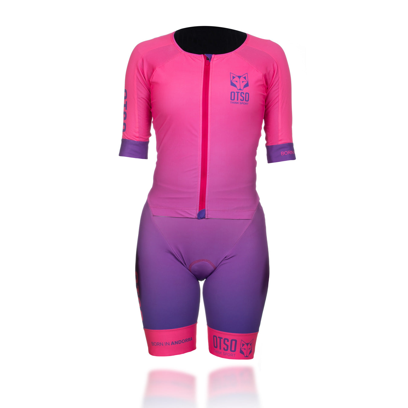 Women's triathlon suit - Fluo Pink &amp; Violet (Outlet)