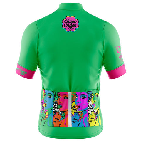 Women's short sleeve cycling jersey - Chupa Chups Warhool (OUTLET)