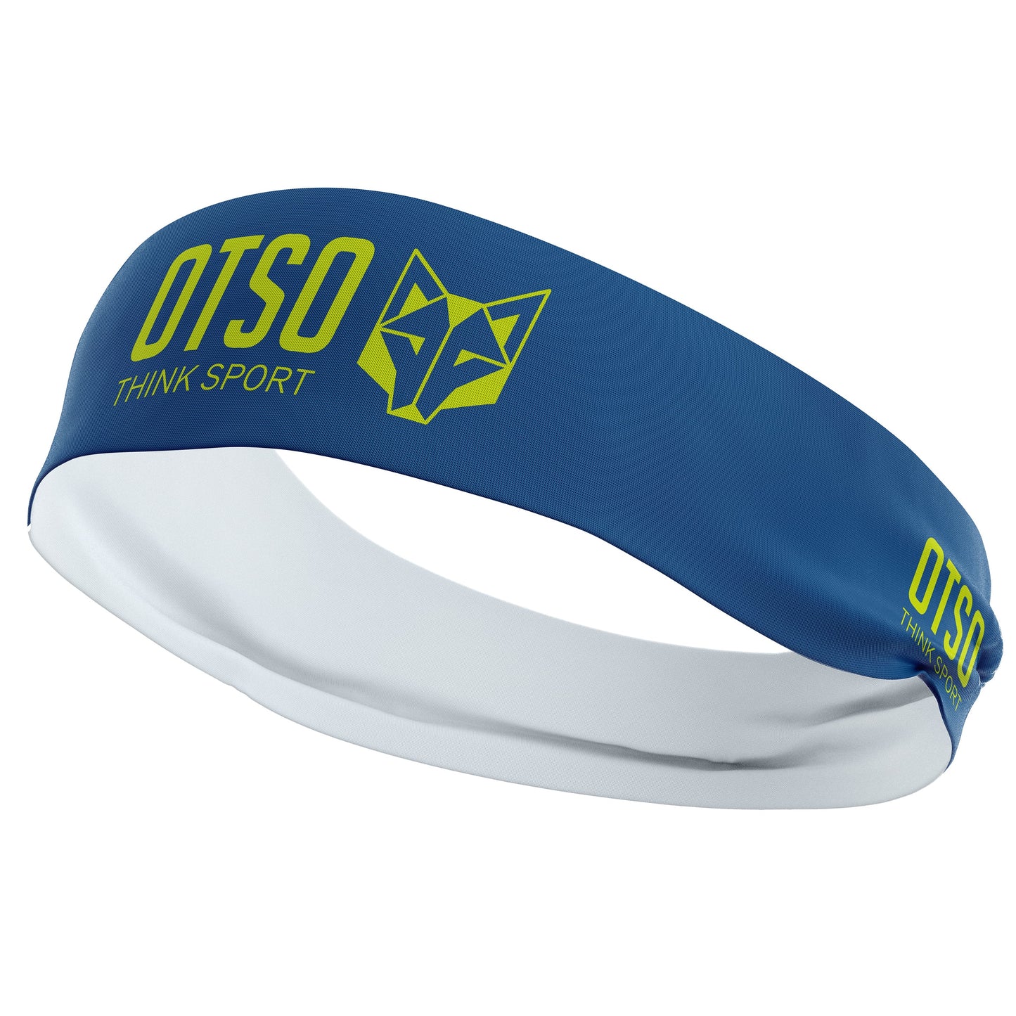 Headband - OTSO Sport Electric Blue / Fluo Yellow 10 cm