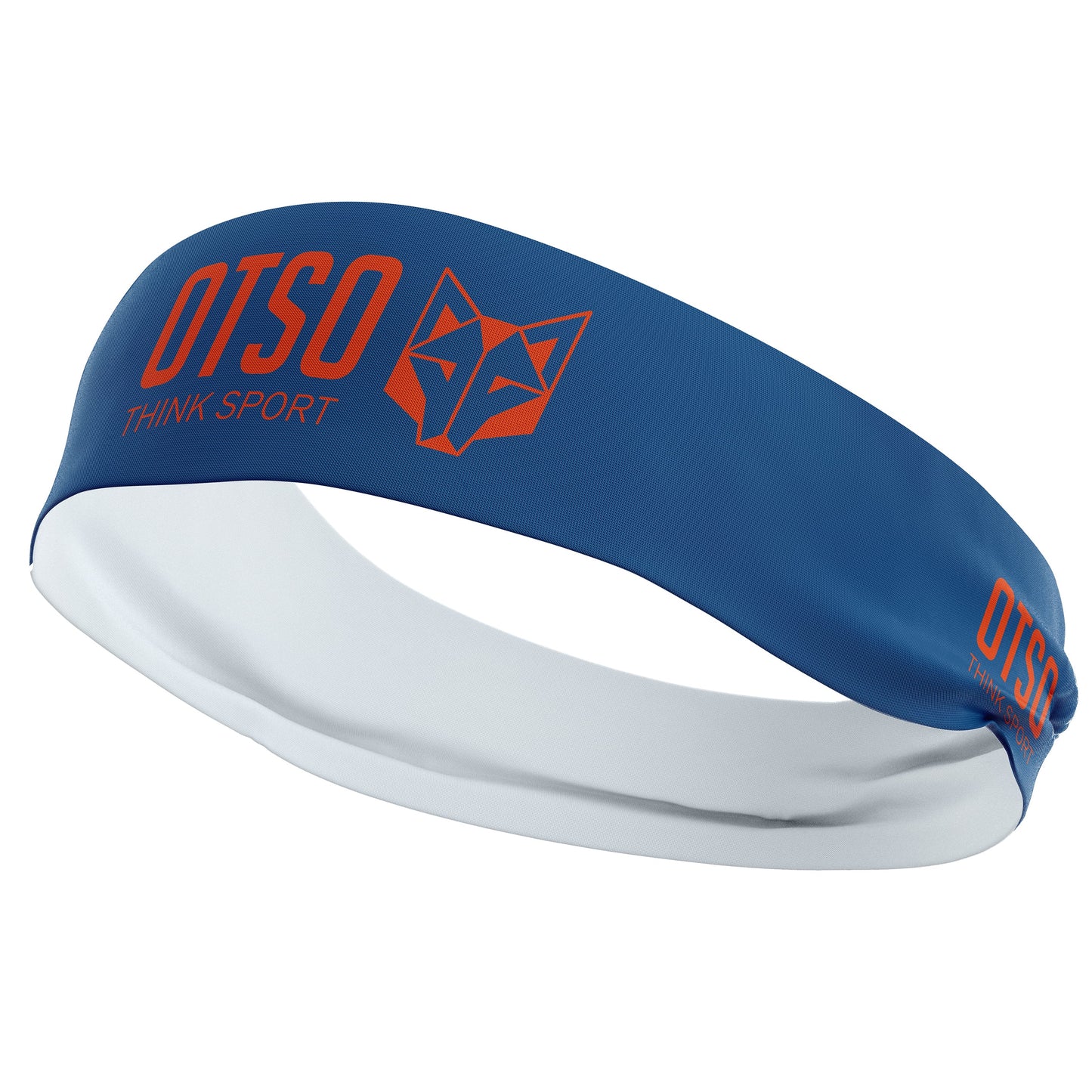 Headband - OTSO Sport Navy Blue / Fluo Orange 10 cm