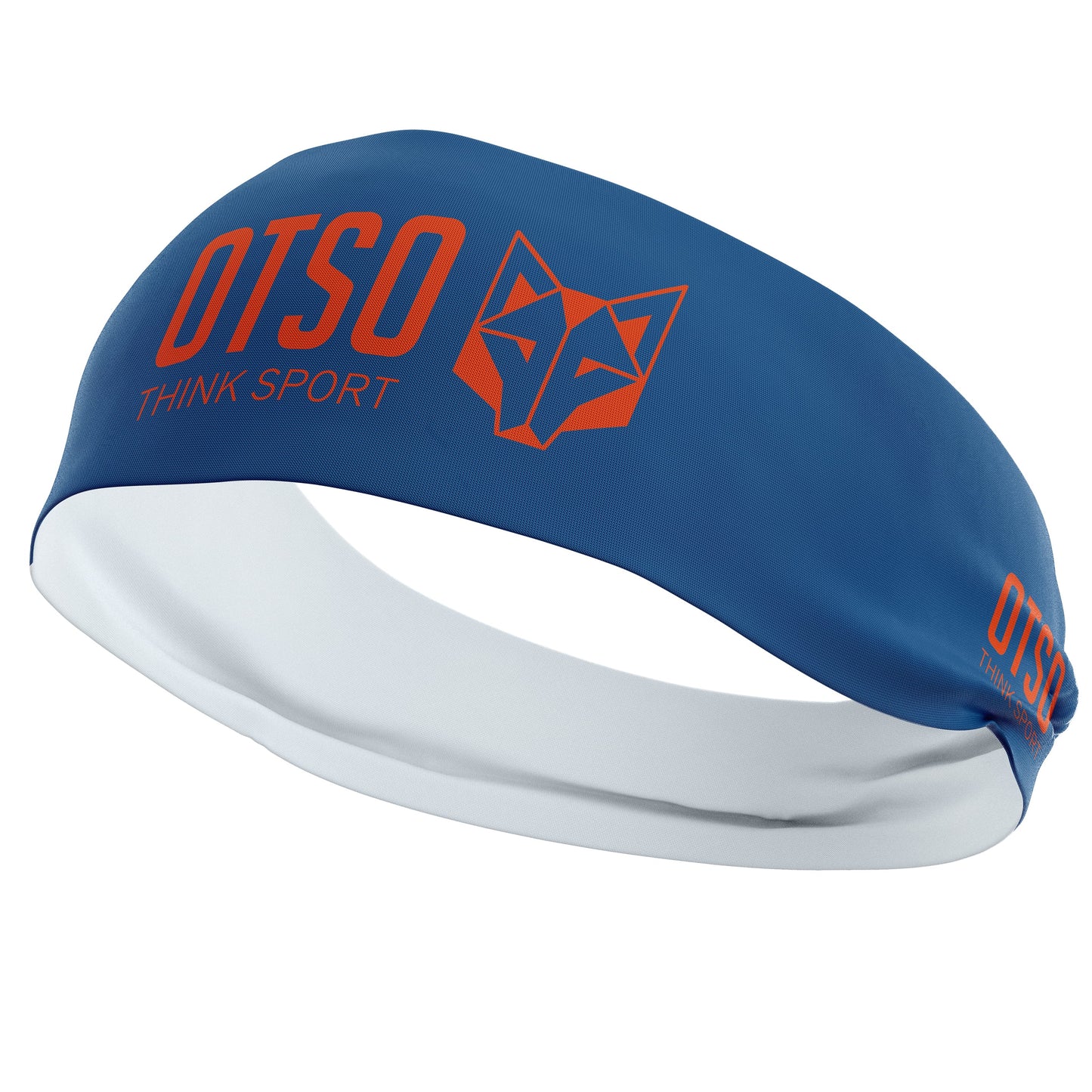 Headband - OTSO Sport Navy Blue / Fluo Orange 12 cm