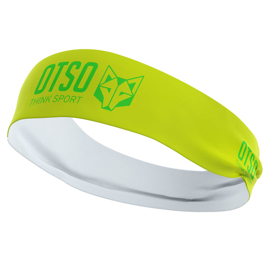 Cinta de cap - OTSO Sport Fluo Yellow / Fluo Green 10 cm