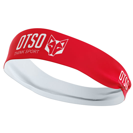 Headband - OTSO Sport Red / White 8 cm