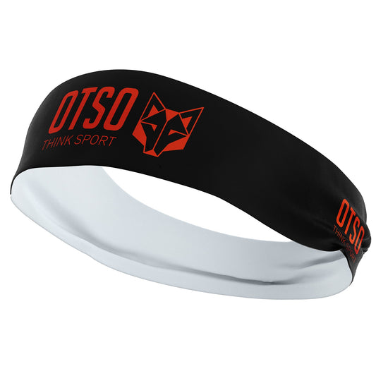 Headband - OTSO Sport Black / Fluo Orange 10 cm