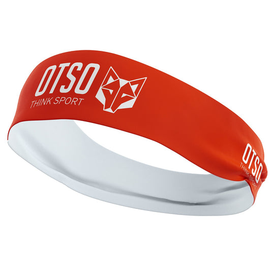 Headband - OTSO Sport Fluo Orange / White 10 cm